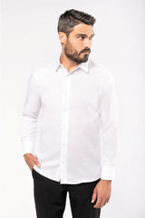 CAMICIA SUPRA MANICA LUNGA - SENZA BOTTONI AL COLLO - NO STIRO