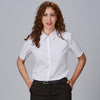 CAMISA SENHORA M/Curta Elastik Mirum-Branco - 101-XS-RAG-Tailors-Fardas-e-Uniformes-Vestuario-Pro