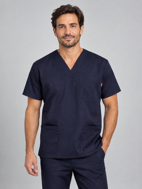 CAMISOLA Estilo Pijama Manga Curta Tara-AZUL MARINHO - 01-2XS-RAG-Tailors-Fardas-e-Uniformes-Vestuario-Pro