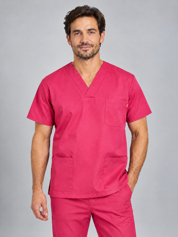CAMISOLA Estilo Pijama Manga Curta Tara-FÚCSIA - 23-2XS-RAG-Tailors-Fardas-e-Uniformes-Vestuario-Pro