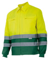 CASACO BICOLOR DE ALTA VISIBILIDADE-Sup Ama/Inf Ver-S-RAG-Tailors-Fardas-e-Uniformes-Vestuario-Pro