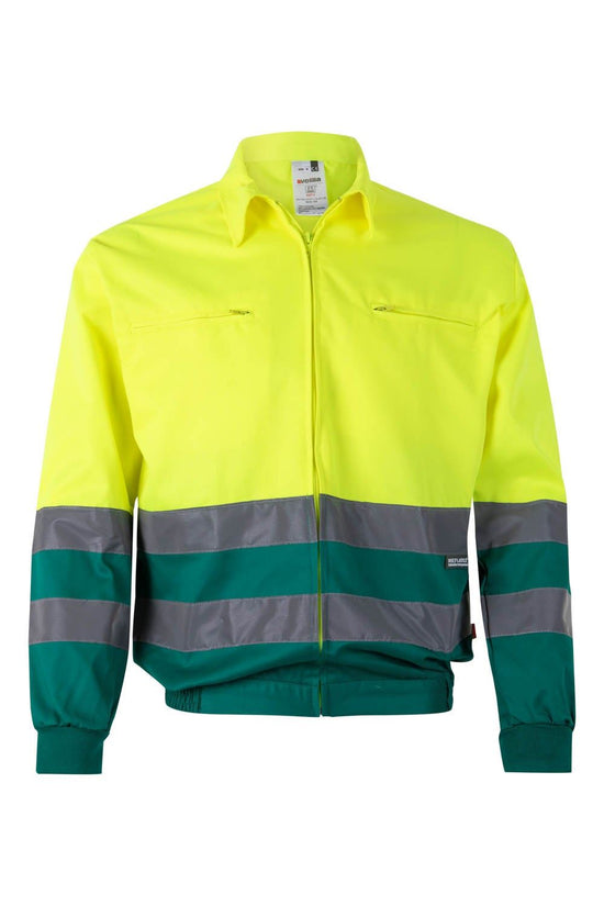 CASACO BICOLOR DE ALTA VISIBILIDADE-VERDE/AMARELO FLUORESCENTE 02/20-S-RAG-Tailors-Fardas-e-Uniformes-Vestuario-Pro