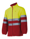 CASACO POLAR BICOLOR DE ALTA VISIBILIDADE-VERMELHO/AMARELO FLUORESCENTE - 12/20-XS-RAG-Tailors-Fardas-e-Uniformes-Vestuario-Pro