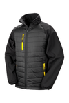 CASACO SOFTSHELL COMPASS em Azul-Preto / Amarelo-M-RAG-Tailors-Fardas-e-Uniformes-Vestuario-Pro