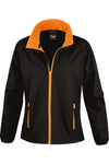 CASACO SOFTSHELL DE SENHORA "PRINTABLE"-Preto / Laranja-XS-RAG-Tailors-Fardas-e-Uniformes-Vestuario-Pro