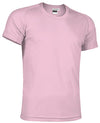 T-Shirt Manga Curta 145g-Rosa pastel-S-RAG-Tailors-Fardas-e-Uniformes-Vestuario-Pro