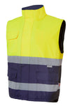 COLETE ACOLCHOADO BICOLOR DE ALTA VISIBILIDADE-Amarelo Fluor-S-RAG-Tailors-Fardas-e-Uniformes-Vestuario-Pro