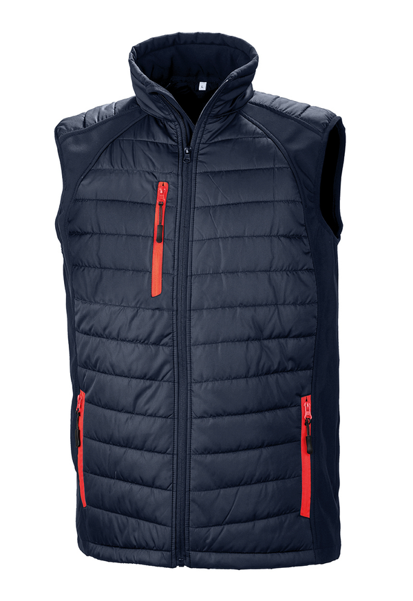 COLETE SOFTSHELL COMPASS em Preto-Azul Marinho / Vermelho-XS-RAG-Tailors-Fardas-e-Uniformes-Vestuario-Pro