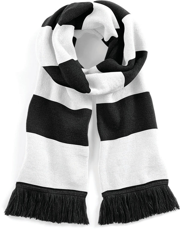 Cachecol às riscas Stadium-Black / White-Único-RAG-Tailors-Fardas-e-Uniformes-Vestuario-Pro