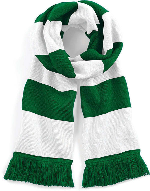 Cachecol às riscas Stadium-Kelly Green / White-Único-RAG-Tailors-Fardas-e-Uniformes-Vestuario-Pro