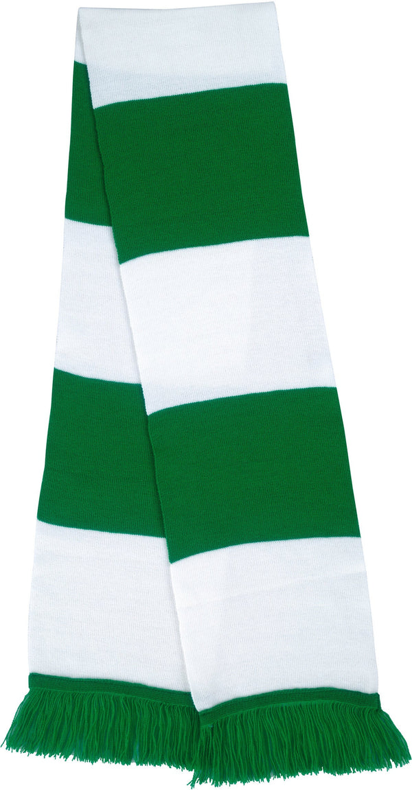 Cachecol bicolor-Kelly Green / White-Único-RAG-Tailors-Fardas-e-Uniformes-Vestuario-Pro