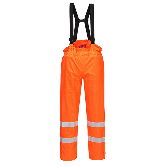 Calça Bizflame Rain, sem forro, de alta visibilidade, anti-estática e ignífuga-Laranja-L-RAG-Tailors-Fardas-e-Uniformes-Vestuario-Pro