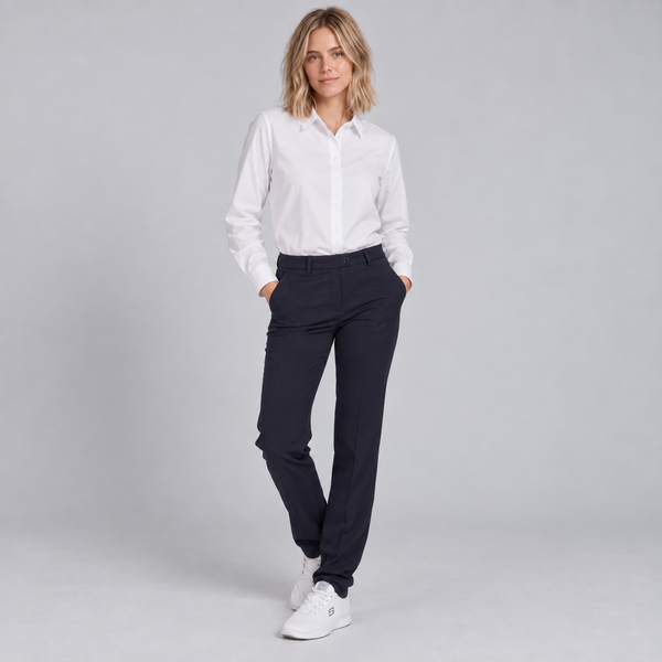 Calça Fato Senhora Lídia C/Bolsos Confort-Azul Escuro - 104-36-RAG-Tailors-Fardas-e-Uniformes-Vestuario-Pro