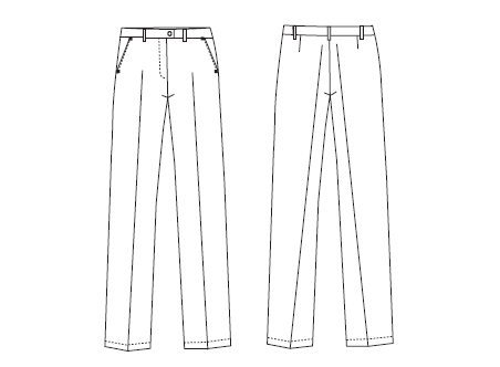 Calça Fato Senhora Lídia C/Bolsos Confort-RAG-Tailors-Fardas-e-Uniformes-Vestuario-Pro