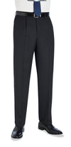 Calça Langham com prega única-Black-36 (UK 28)-RAG-Tailors-Fardas-e-Uniformes-Vestuario-Pro