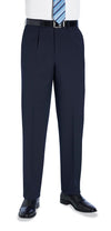 Calça Langham com prega única-Navy-36 (UK 28)-RAG-Tailors-Fardas-e-Uniformes-Vestuario-Pro