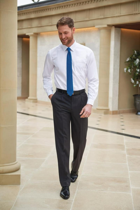 Calça Langham com prega única-RAG-Tailors-Fardas-e-Uniformes-Vestuario-Pro