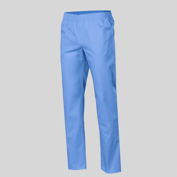 Calça Sarja Unisex Básica c/ Elástico (Cores 2)-Azul Celeste - 107-XS-RAG-Tailors-Fardas-e-Uniformes-Vestuario-Pro