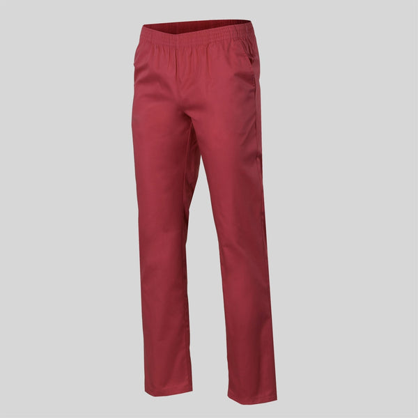 Calça Sarja Unisex Básica c/ Elástico (Cores 2)-Bordeaux - 112-XS-RAG-Tailors-Fardas-e-Uniformes-Vestuario-Pro
