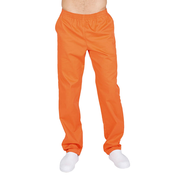 Calça Unissexo Sarja Colors-Laranja 116-XS-RAG-Tailors-Fardas-e-Uniformes-Vestuario-Pro