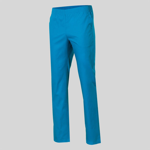Calça de Sarja Unisex Básica c/ Elástico (Cores 1)-Turquesa - 115-XS-RAG-Tailors-Fardas-e-Uniformes-Vestuario-Pro