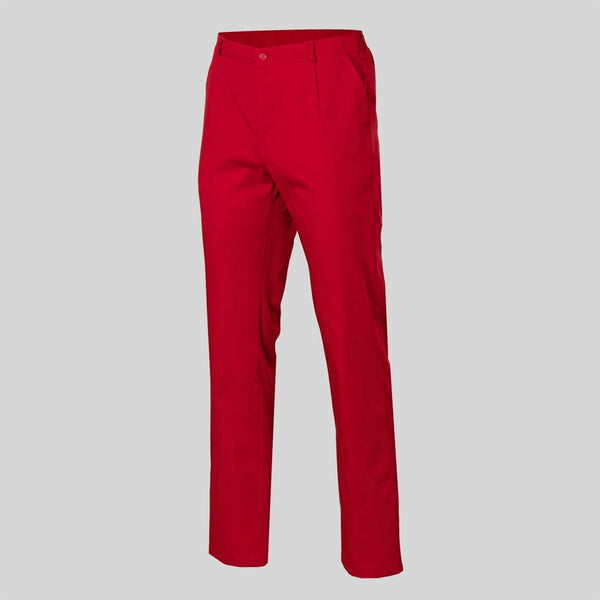 Calça de Sarja Unisex c/ Botão (Cores 1/2)-Vermelho-XS-RAG-Tailors-Fardas-e-Uniformes-Vestuario-Pro