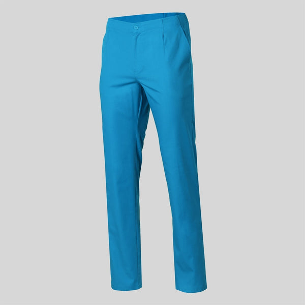 Calça de Sarja Unisex c/Botão (Cores 2/2)-Turquesa - 115-XS-RAG-Tailors-Fardas-e-Uniformes-Vestuario-Pro