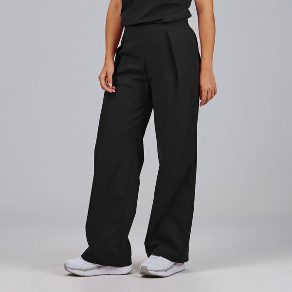 Calça de Senhora Reta com Pregas-Preto - 001-XS-RAG-Tailors-Fardas-e-Uniformes-Vestuario-Pro