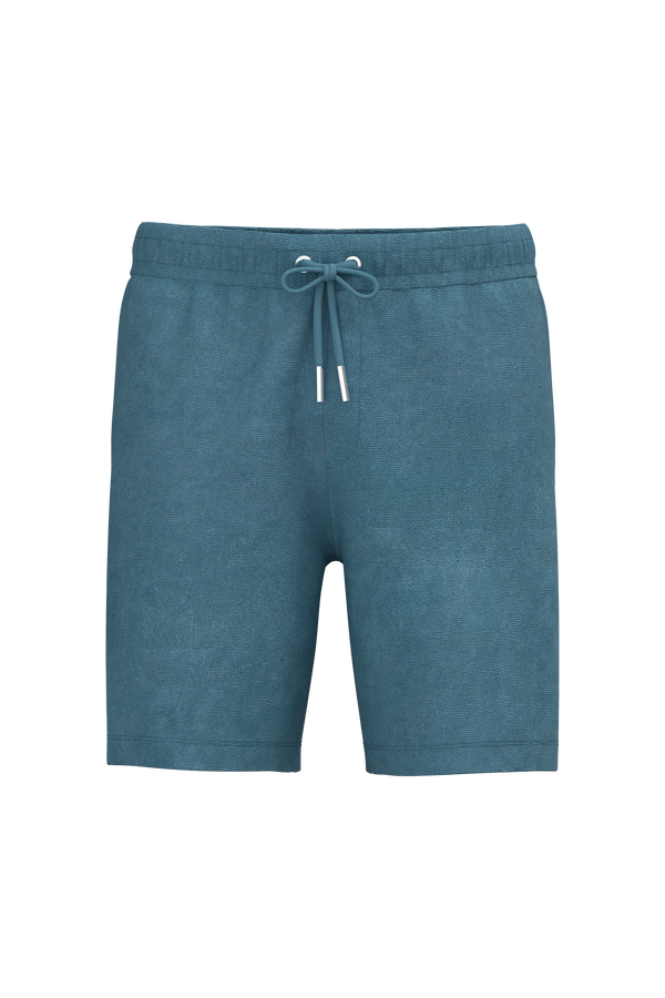 Calção Eco-responsável em Malha Turca de Homem-Azul Fresco-S-RAG-Tailors-Fardas-e-Uniformes-Vestuario-Pro