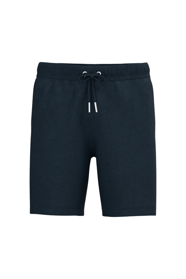 Calção Eco-responsável em Malha Turca de Homem-Azul Marinho-S-RAG-Tailors-Fardas-e-Uniformes-Vestuario-Pro