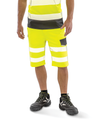 Calção de Segurança Stretch Reciclado-Amarelo Fluorescente-S-RAG-Tailors-Fardas-e-Uniformes-Vestuario-Pro