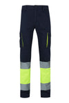 Calças 100% Algodão Bicolor Multibolsos de Alta Visibilidade-Azul/Amarelo-S-RAG-Tailors-Fardas-e-Uniformes-Vestuario-Pro