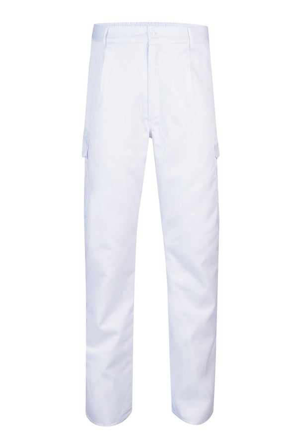 Calças Acolchoadas Multibolsos-Branco-S-RAG-Tailors-Fardas-e-Uniformes-Vestuario-Pro
