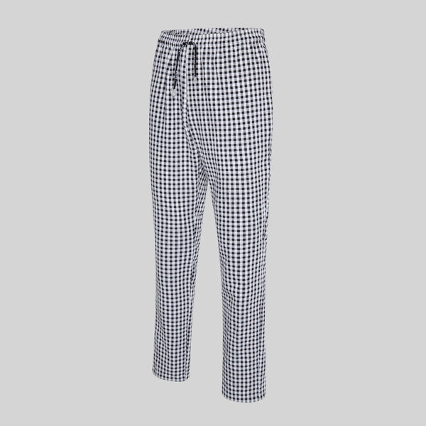 Calças Bâmbula Unissexo com Elástico e Cordão-Vichy Bâmbula Preto - 266-XS-RAG-Tailors-Fardas-e-Uniformes-Vestuario-Pro