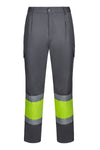 Calças Bicolor Multibolsos de Alta Visibilidade-Cinza/amarelo Fluorescente - 08/20-S-RAG-Tailors-Fardas-e-Uniformes-Vestuario-Pro