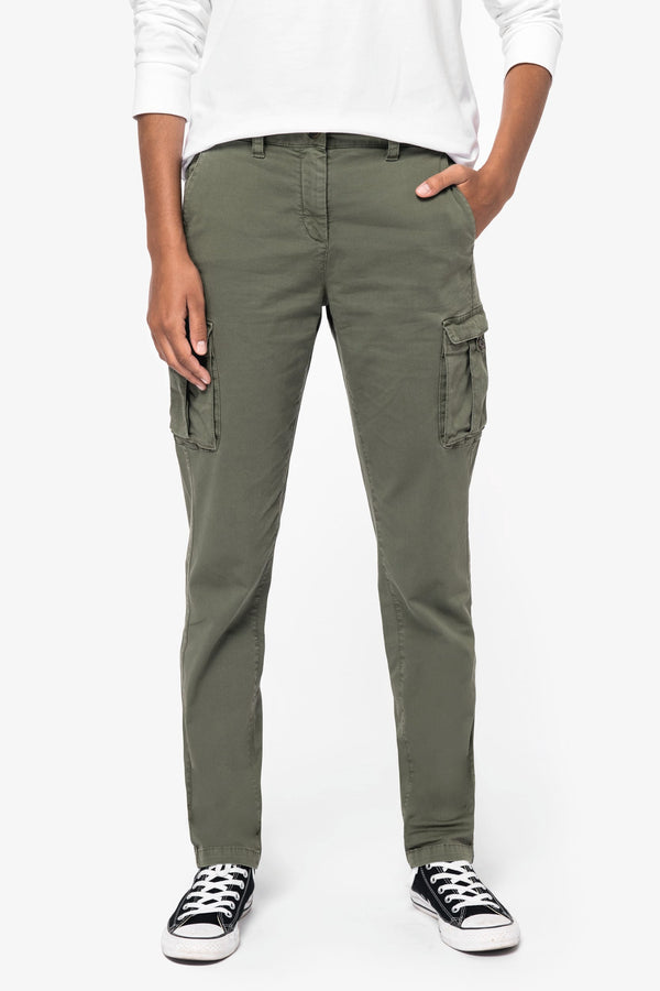 Calças Cargo Eco-responsáveis com Aspecto Lavado de Senhora-RAG-Tailors-Fardas-e-Uniformes-Vestuario-Pro