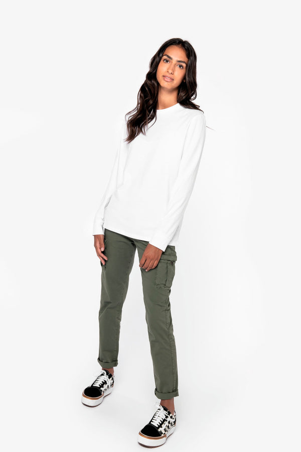 Calças Cargo Eco-responsáveis com Aspecto Lavado de Senhora-RAG-Tailors-Fardas-e-Uniformes-Vestuario-Pro