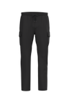 Calças Cargo Eco-responsáveis com Aspeto Lavado French Terry Homem-Preto Lavado-XS-RAG-Tailors-Fardas-e-Uniformes-Vestuario-Pro