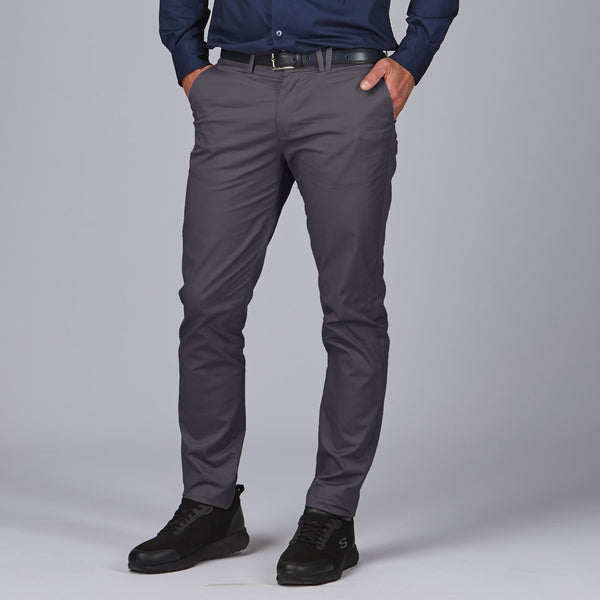Calças Chino Masculinas Alessa-Gris Marengo - 139-36-RAG-Tailors-Fardas-e-Uniformes-Vestuario-Pro