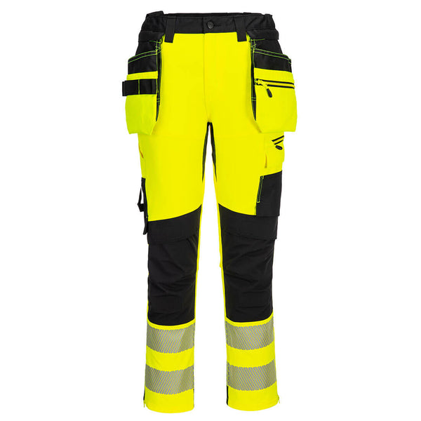 Calças DX4 de Bolso com Estojo Removível de Alta Visibilidade-Amarelo/preto-28-RAG-Tailors-Fardas-e-Uniformes-Vestuario-Pro
