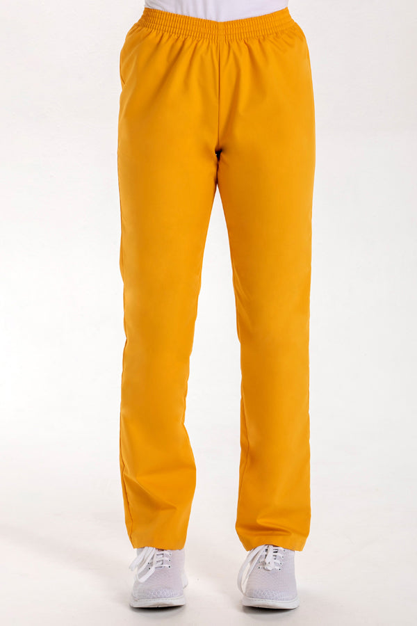 Calças Elvita Sarja Unissexo-Amarelo-XS / (SP)-RAG-Tailors-Fardas-e-Uniformes-Vestuario-Pro