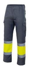 Calças Forradas Bicolor de Alta Visibilidade-Cinza/amarelo Fluorescente - 08/20-S-RAG-Tailors-Fardas-e-Uniformes-Vestuario-Pro