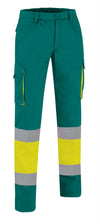 Calças Multibolsos de Alta Visibilidade Alfaro-Amarelo Flúor / Verde Amazonas-S-RAG-Tailors-Fardas-e-Uniformes-Vestuario-Pro