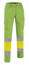 Calças Multibolsos de Alta Visibilidade Alfaro-Amarelo Flúor / Verde Maçã-S-RAG-Tailors-Fardas-e-Uniformes-Vestuario-Pro