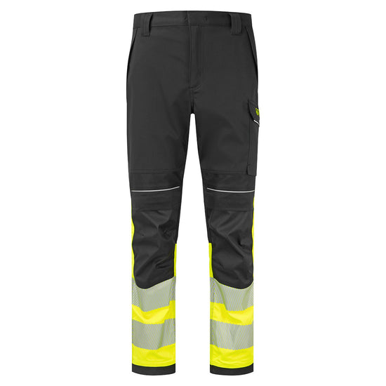Calças PW3 Modaflame Work Alta Visibilidade Classe 1 FR-Amarelo/preto-28-RAG-Tailors-Fardas-e-Uniformes-Vestuario-Pro