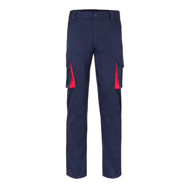 Calças Stretch Bicolor Multibolsos-AZUL NAVY/VERMELHO - 61/12-34-RAG-Tailors-Fardas-e-Uniformes-Vestuario-Pro