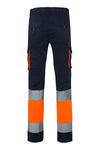Calças Stretch Bicolor Multibolsos de Alta Visibilidade-RAG-Tailors-Fardas-e-Uniformes-Vestuario-Pro