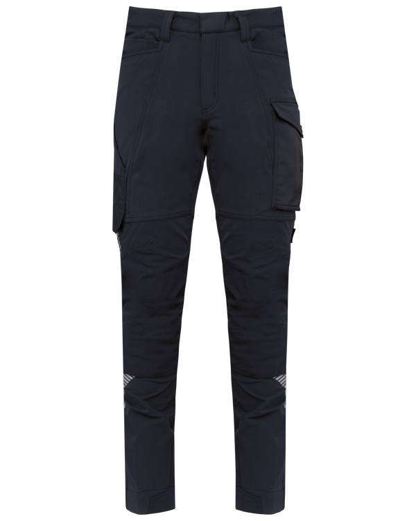 Calças Stretch Recicladas Multibolsos Unissexo-Azul Marinho-34 FR-RAG-Tailors-Fardas-e-Uniformes-Vestuario-Pro