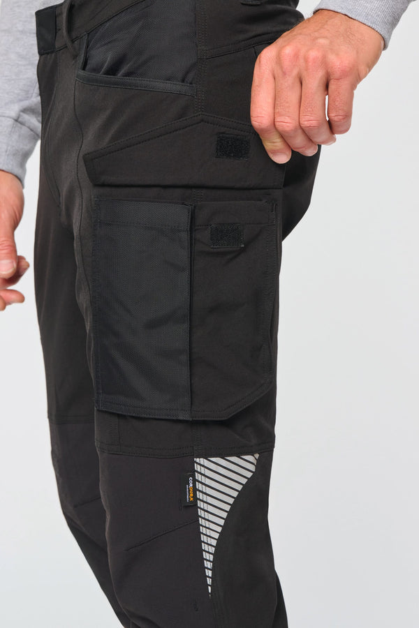 Calças Stretch Recicladas Multibolsos Unissexo-RAG-Tailors-Fardas-e-Uniformes-Vestuario-Pro