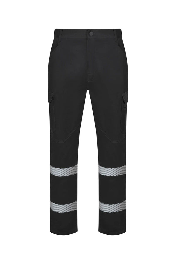 Calças Stretch com Faixas Segmentadas de Visibilidade Melhorada-Cinza Antracite - 90-XS-RAG-Tailors-Fardas-e-Uniformes-Vestuario-Pro